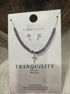 Believe By Brilliance Tranquility Jewelry Set NWT
